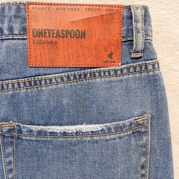NWT One Teaspoon Rodeo Blue Legend High Waist Mom Jeans 29 - Picture 13 of 16
